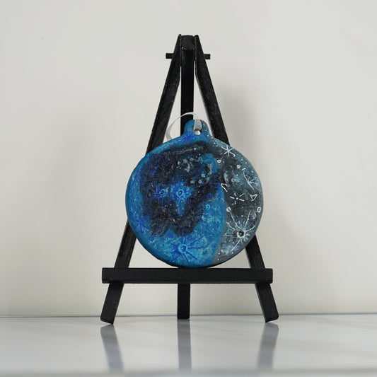 Daytime Waxing Crescent Moon Bauble